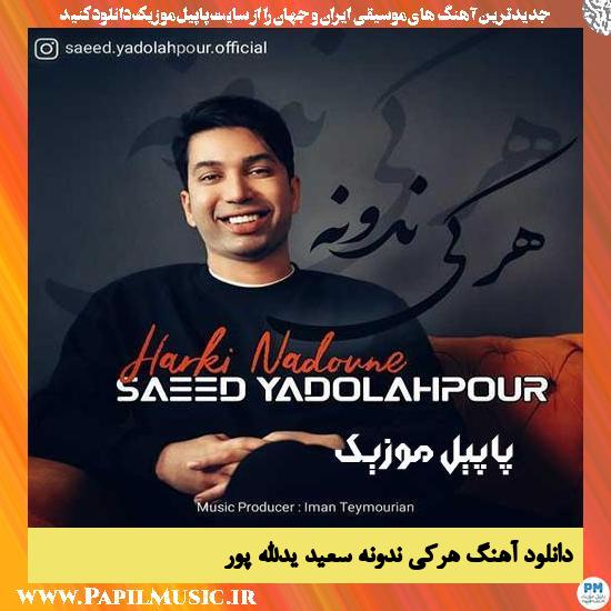 Saeed YadolahPour Harki Nadoone دانلود آهنگ هرکی ندونه از سعید یدالله پور